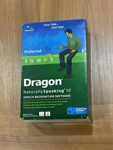 Nuance Dragon Naturally Speaking 10 Preferred Speech Recognition Software 32-bit - Picture 1 of 3