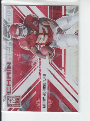 2009 Donruss Elite Larry Johnson Chain Reaction Red Foil /199 Chiefs - Image 1 of 2