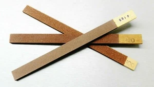 Emery Sanding Stick Flat 3 Grit Assortment Abrasive (1 Each 100 120 180 ) German - Picture 1 of 6