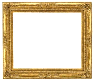 11 X 14 LOUIS XV FRENCH BAROQUE ANTIQUED GOLD 4" WIDE STANDARD PICTURE FRAME - Picture 1 of 3