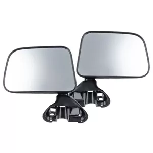 NEW DOOR MIRROR FOR TOYOTA HILUX 1988-2005 (MANUAL BLACK) PAIR - Picture 1 of 8