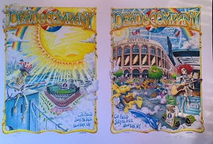 GRATEFUL DEAD & CO Double POSTER CITI FIELD NYC UNCUT AJ MASTHAY #66/600 - Picture 1 of 12