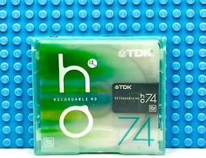 MD TDK HO 74 GREEN BLANK MINI DISC (1) (SEALED) - Picture 1 of 3