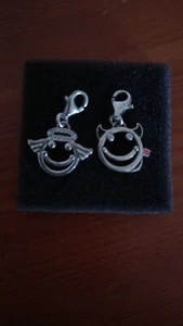 Thomas Sabo Charm Smiley Engel Teufel Silber Rarität Selten 2 Charms - Bild 1 von 7