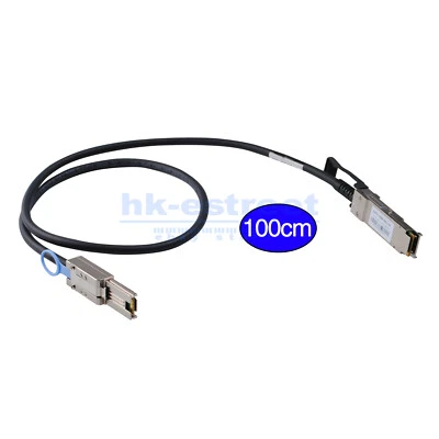 40G QSFP SFF-8436 to SFF 8088 SAS Cable DDR HD For NetApp DS4243 DS4246 1M/3.3FT - Image 1 of 4