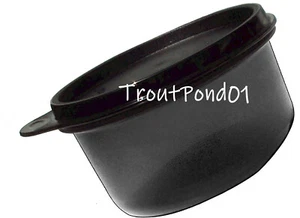 TUPPERWARE Serving Center Dip Dish Replacement 14 oz Black Bowl Snack Cup - Picture 1 of 3
