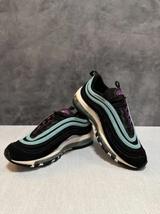 Nike Air Max 97 Youth Big Kids Shoes Black Green 5Y Athletic 921522-015 Sneakers - Picture 1 of 16
