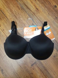 Bra 34DD Warner's Black nwt total comfort cushioned under wire front adj straps - Picture 1 of 15