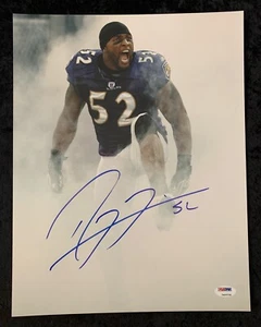 Ray Lewis Baltimore Ravens Coming Thru Tunnel HOF Signed Photo 11x14 PSA DNA COA - Picture 1 of 5