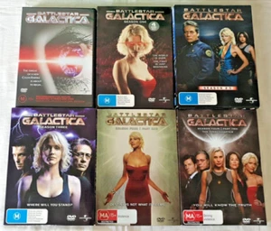 Battlestar Galactica Complete Series Seasons 1-5 Prequel Mini Series Reg 4 DVD - Picture 1 of 2
