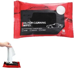 Automotive Oil Film Cleaning Wet Wipes, Multifunctional Car Glass Oil Film Wipes - Picture 1 of 8