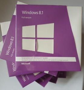 Microsoft Windows 8.1 (2x DVDs) 32+64-bit Full Edition SEALED BOX VAT inc UK