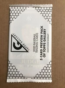 Topps 2020 cromo galería de béisbol paquete de vista previa Aaron Judge en la parte superior sellado ¡Nuevo! - Imagen 1 de 2