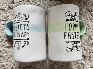 I Love (Heart) It Brand 2018 SD Lote de 2 tazas Happy Easter greeb azul 16 OZ nuevas - Imagen 1 de 5