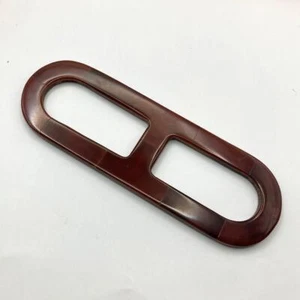 Hermès Chaine d'Ancre Scarf Ring Necklace 2Way Wood Shell Reversible Vintage - Picture 1 of 24
