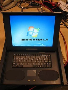 1U Knurr 19" Rackmount TFT Monitor Cassetto 15" Display LCD Tastiera 061007509 - Foto 1 di 1