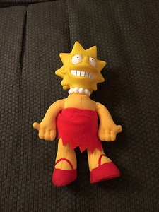 VINTAGE 1990 FOX THE SIMPSONS RUBBER FACE CLOTH BODY LISA DOLL FIGURE TOY - Picture 1 of 4
