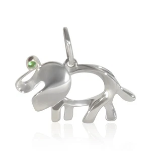 Tiffany & Co. Sterlingsilber Tsavorit Save The Wild Elephant Charm - Bild 1 von 6