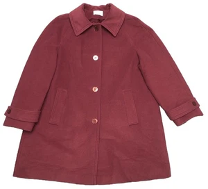 Sherwood USA Vintage Over Coat Trench Jacket Women’s 14 Elderberry Pink - Picture 1 of 10