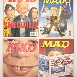 MAD Magazine Lot (4 Issues, 2001–2002) Star Wars, Smellville, Bush, 2001 Recap - Picture 1 of 9