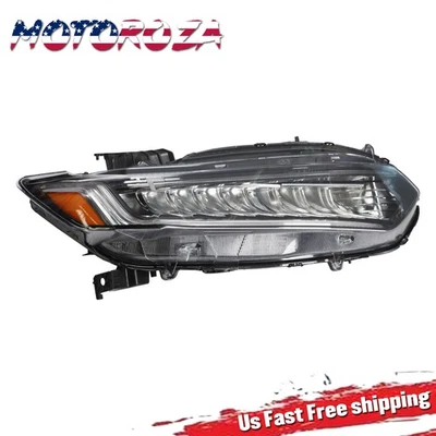 Right Side For 2018-2022 Honda Accord Full LED Chrome Headlight  Assembly - Image 1 of 4
