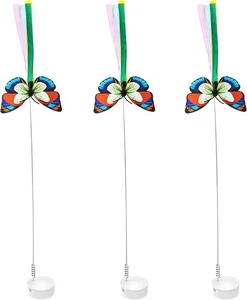 Potaroma 3er Pack Schmetterling Nachfüllpackungen 3 in 1 Versteck Katzenspielzeug sortiert  - Bild 1 von 2