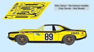 Decals Chrysler Hemicuda Le Mans 1975 89 1:32 1:43 1:24 1:18 calcas - Bild 1 von 1