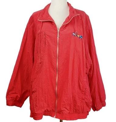Женская ветровка на молнии CATALINA Collection морская красная размер 3X - Изображение 1 из 4