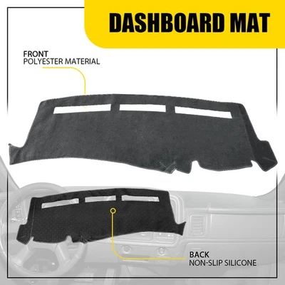 Para Silverado Chevy GMC Sierra 1500 3500 2500 1999-2006 tablero gris alfombrilla tablero Foto 1 de 4