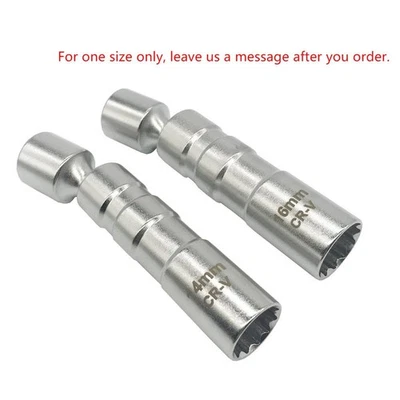 14mm/16mm Thin Wall Magnetic Swivel Spark Plug Socket 3/8 inch Drive 12 Point B - Image 1 of 4