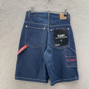 Vintage Kenpo Jorts Junior blau rote Nähte Carpenter Denim Y2K Deadstock Hip Hop - Bild 1 von 16