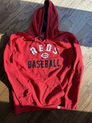 Sudadera con Capucha Roja Cincinnati Reds Fanatics MLB Talla Mediana Bordada Foto 1 de 4