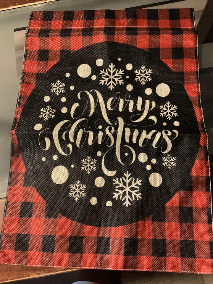 Capa de travesseiro xadrez búfalo vermelho Natal decorações de férias 18x12  - Imagem 1 de 3