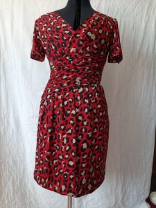 Knielanges Cocktailkleid mit Raffung, tolle Figur, Neu mit Etikett, Gr. 38/40 - Bild 1 von 9