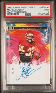 2022 Panini Impeccable Marcus Allen MasterStrokes Auto /25 - Picture 1 of 2