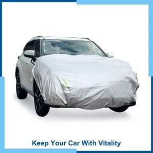 Pack1 Front Half Car Cover Waterproof 170x180cm Outdoor Half Cover Aluminum Film - Bild 1 von 6