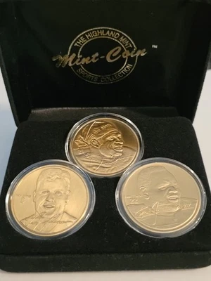 Juego de 3 monedas Dallas Cowboys 0582/2500 - Troy Aikman Deion Sanders & Emmitt Smith  Foto 1 de 4