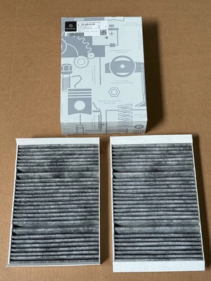 Conjunto de filtro de ar de cabine genuíno Mercedes-Benz Classe S NOVO S560 S550 S63 S65 AMG - Imagem 1 de 4