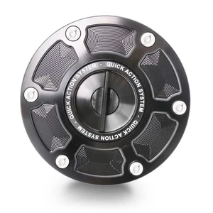 Black Quick Lock Fuel Cap For Ducati Hypermotard 950 SP 2019-2025 25 24 23 22 21 - Picture 1 of 4