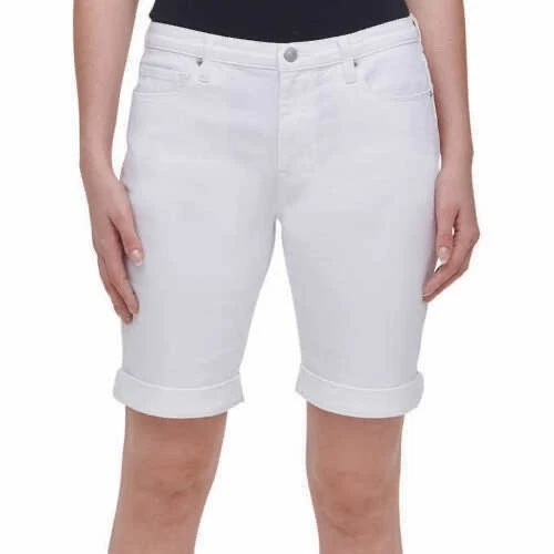 DKNY Jeans Ladies' Bermuda Short White 8