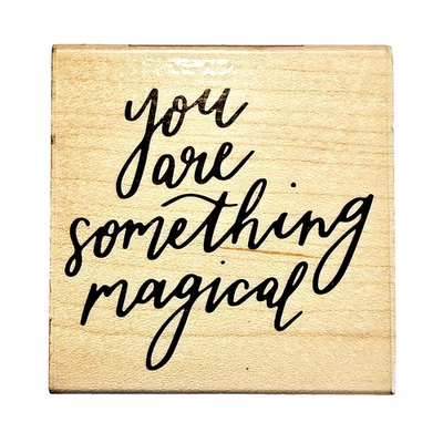 Sello de goma ALGO MÁGICO Hero Arts F6236 diciendo sentimiento especial o-111 Foto 1 de 4