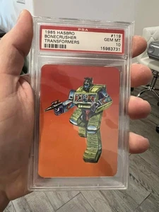 1985 Hasbro Transformers 119 Bonecrusher Orange PSA 10 Gem Mint - Picture 1 of 1