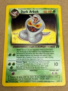 Dunkles Arbok 2/82 Team Rocket Unlimited Holo Pokémon Karte MP - Bild 1 von 5