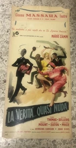 Locandina Cinema Originale La Verità Quasi Nuda Di Mario Zampi - Foto 1 di 1
