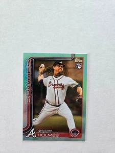 2025 Topps Series 2 Grant Holmes #414 Aqua Rainbow Foilboard (RC) SP - Picture 1 of 2