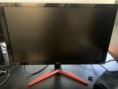 Acer Monitor 23.6" with red Stand. Excellent Shape! Original Price was $329.00. - Image 1 of 4