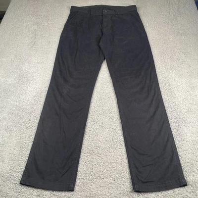 Armani Exchange Chino Pants Mens 32x32 Black Relaxed Straight Fit Cotton - Image 1 of 4