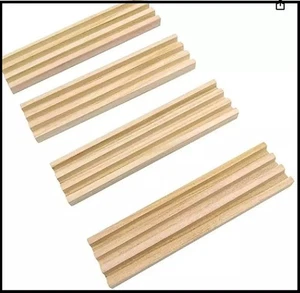 Domino Regale für mexikanische Zug Dominos - Domino Halter aus Holz 4er Set - Bild 1 von 5