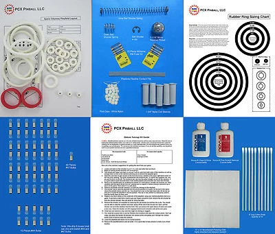 1976 Williams Space Odyssey Pinball Deluxe Настройка Комплект - Включает Резиновые Кольца - Изображение 1 из 2