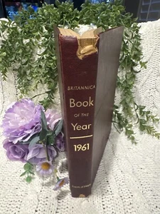 1961 Britannica Buch des Jahres - beschriftet von Joe Blasco an Vincent JR Kehoe RCMA - Bild 1 von 12